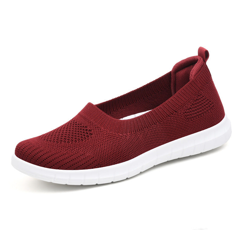 Women Comfortable Slip-On Sneakers made of Breathable Material Mune Fashion