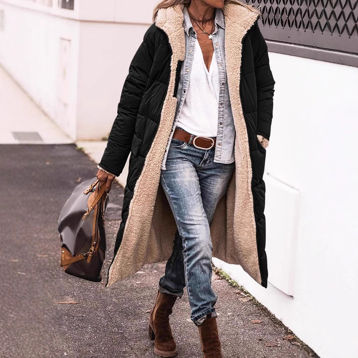 Women quilted jacket with stand-up collar and patch pockets Mune Fashion