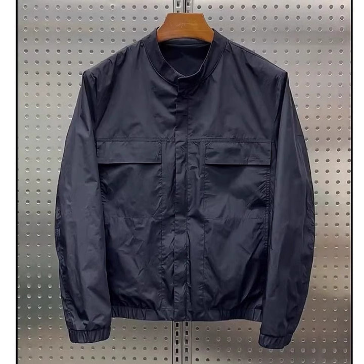 Men's Fashion Utility Jacket with High Collar Mune Fashion