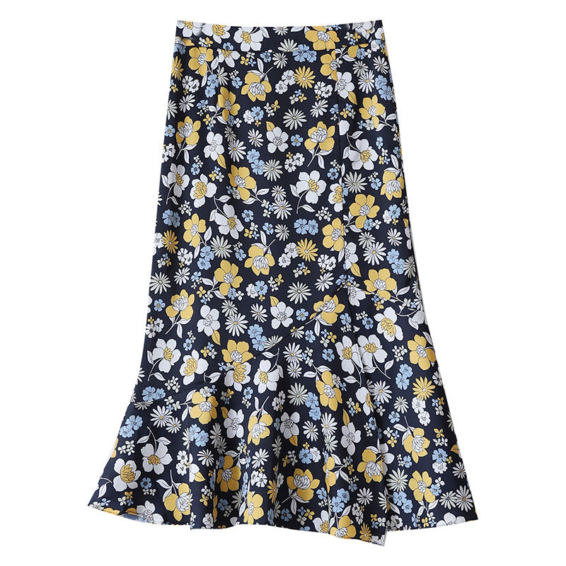 Women's Floral, Swinging Midi Skirt Mune Fashion