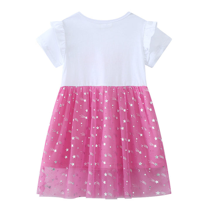 Girl's ballet dress with sparkling stars and enchanting tulle skirt Mune Fashion
