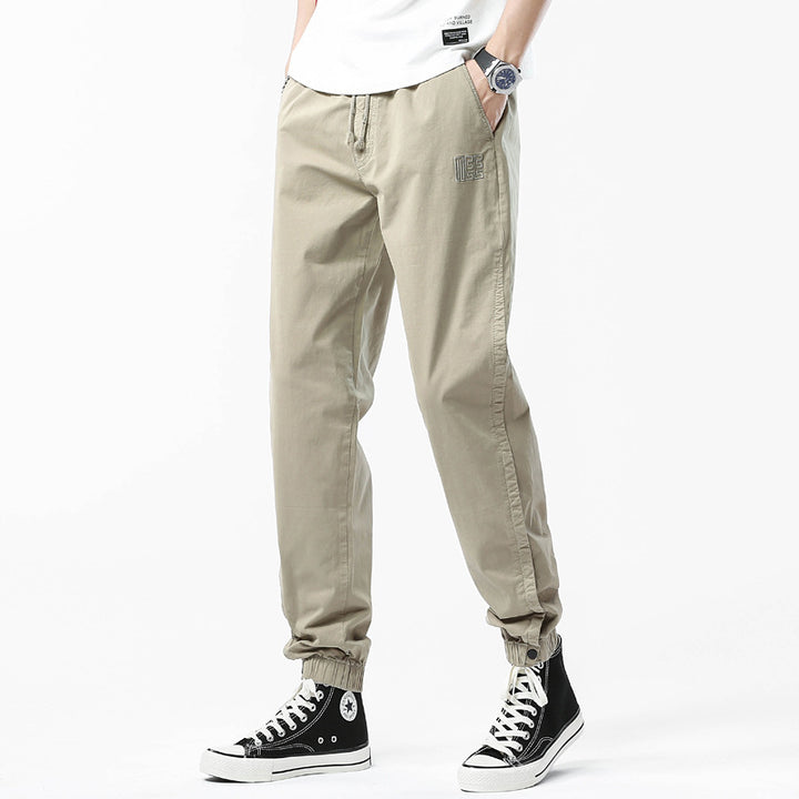 Men's Utility Jogger Pants with drawstring, elastic ankle cuffs, and relaxed fit Drune