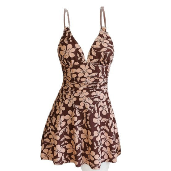 Women's swimsuit dress with elegant floral design Mune Fashion