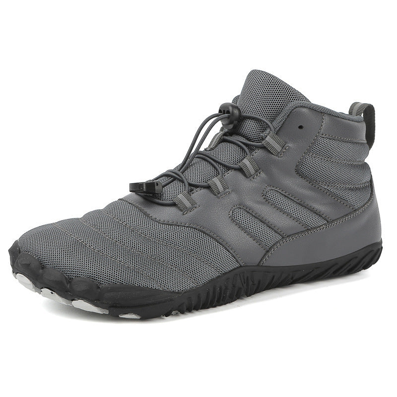 Unisex nan ankle-high barefoot-like watersports shoe with quick lacing and flexible profile sole Mune Fashion