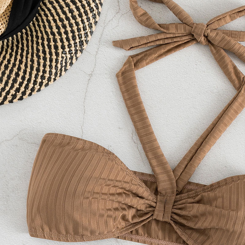 Women's Bandeau Bikini with fashionable Drapé design Mune Fashion