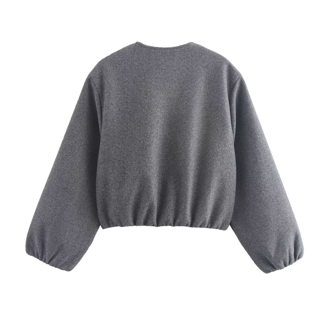 Women's comfortable and stylish bomber jacket with high collar and side pockets Mune
