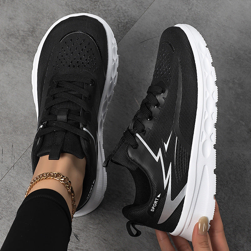 Women's Sporty Mesh Sneaker with Cushioned Heel Support and Grippy Profile Sole Mune Fashion