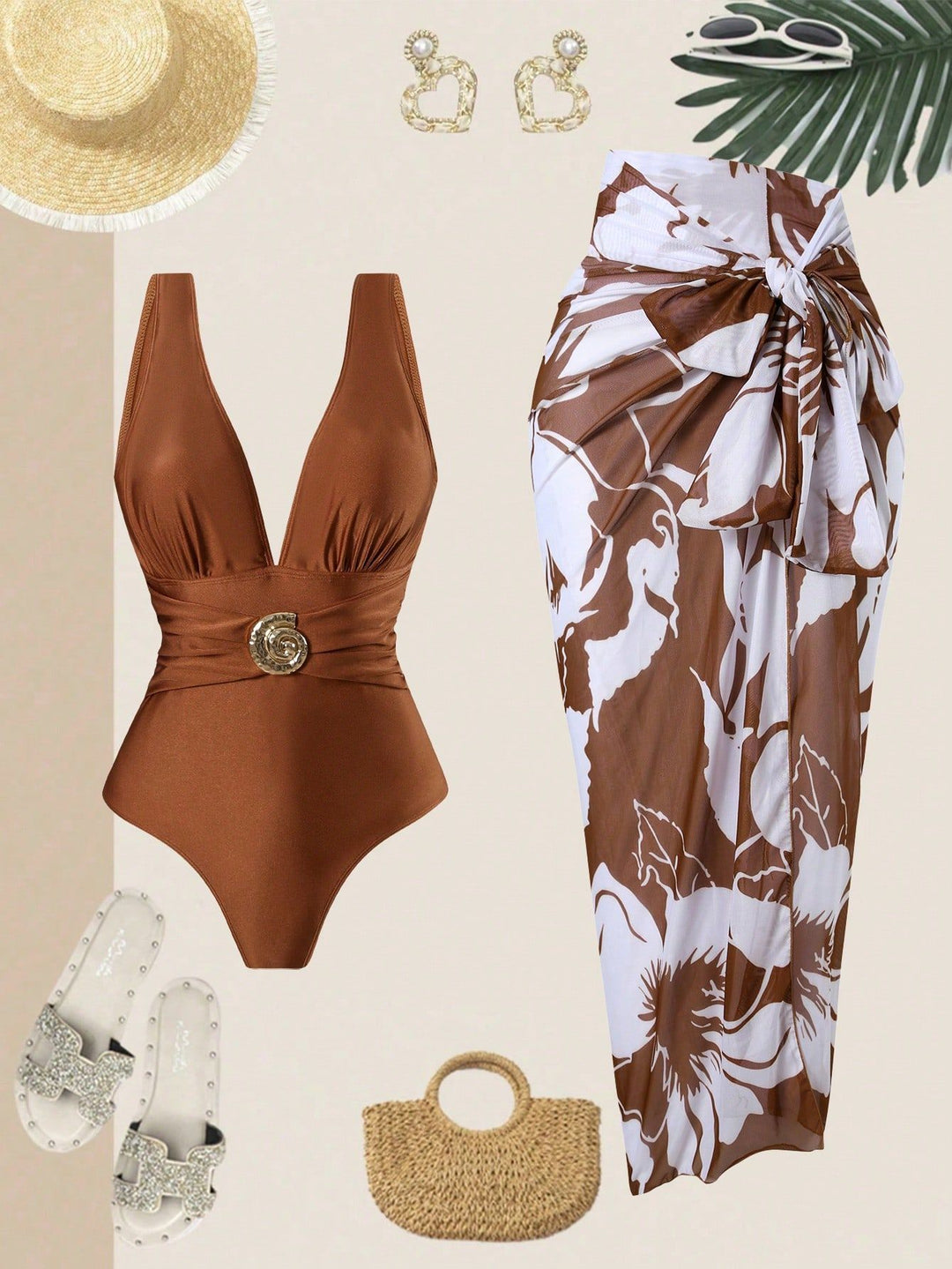 Women’s swimsuit with exclusive wrap skirt Mune Fashion
