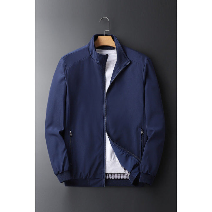 Men's light wind- and water-repellent zip blouson with stand-up collar and zip pockets Mune Fashion