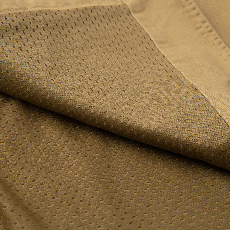 Men's Canvas Utility Vest with Multiple Pockets and Button Placket Mune Fashion