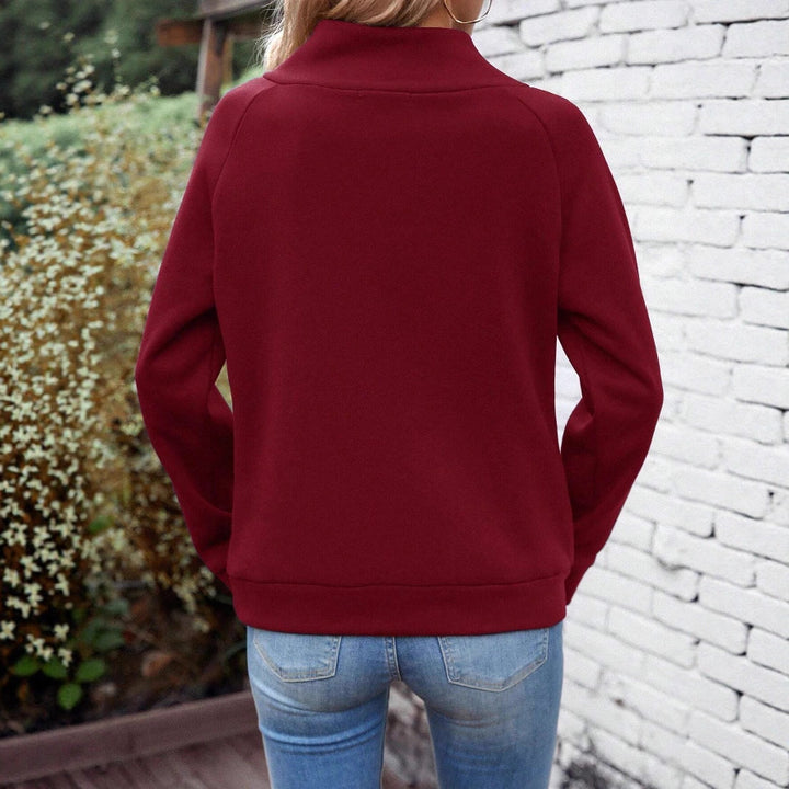 Ladies Elegant Top with Turtleneck Mune Fashion