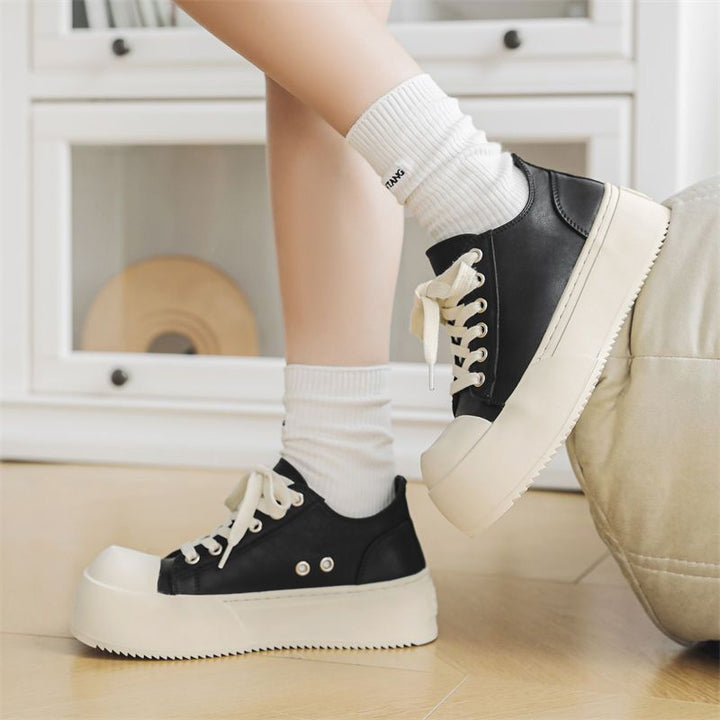 Women's Sporty Sneakers with Unique Platform Sole Mune Fashion