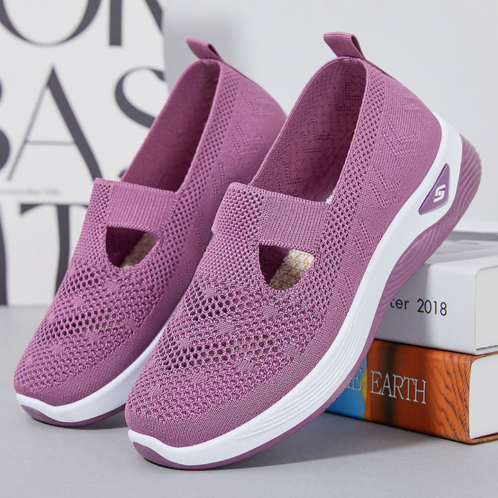 Ladies lightweight knitted slippers with orthopedic comfort sole Mune Fashion
