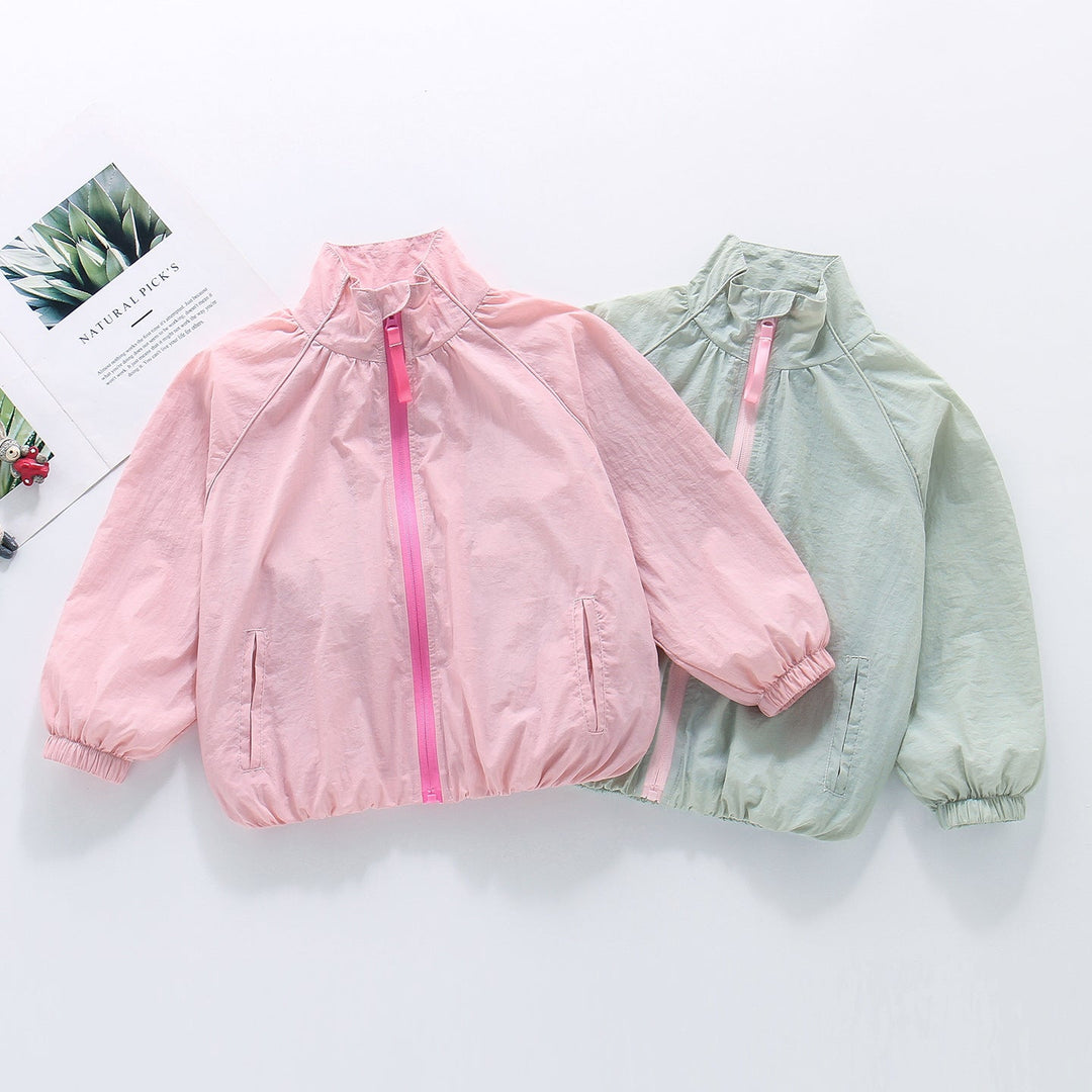 Women's lightweight windproof summer jacket with stand-up collar elastic cuffs Mune Fashion