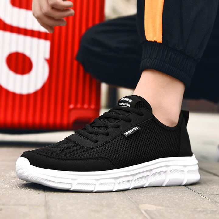 Unisex nan lightweight leisure sneakers with seamless mesh upper and viscoelastic midsole Mune Fashion