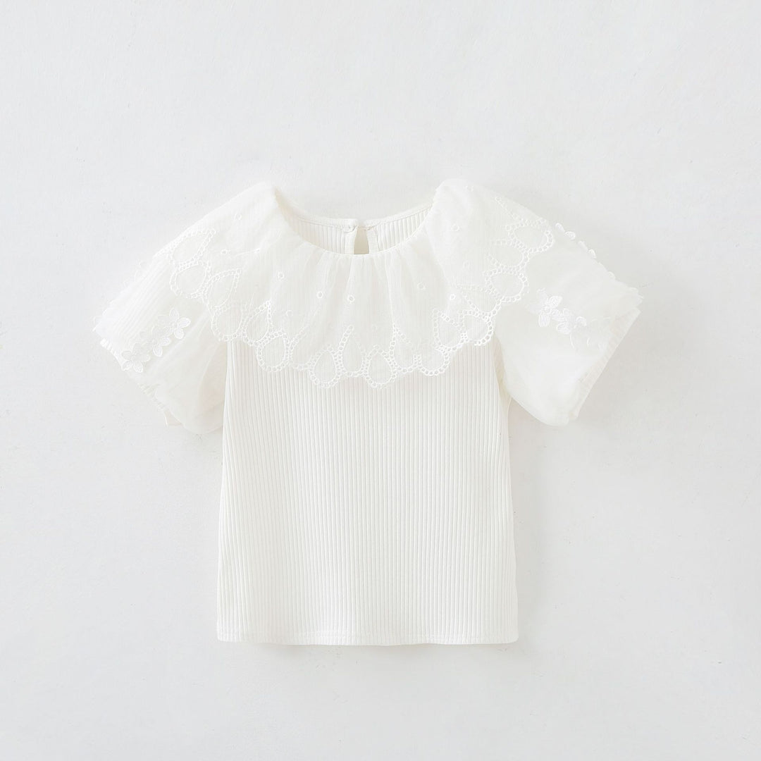 Women's blouse with crochet trim Mune Fashion