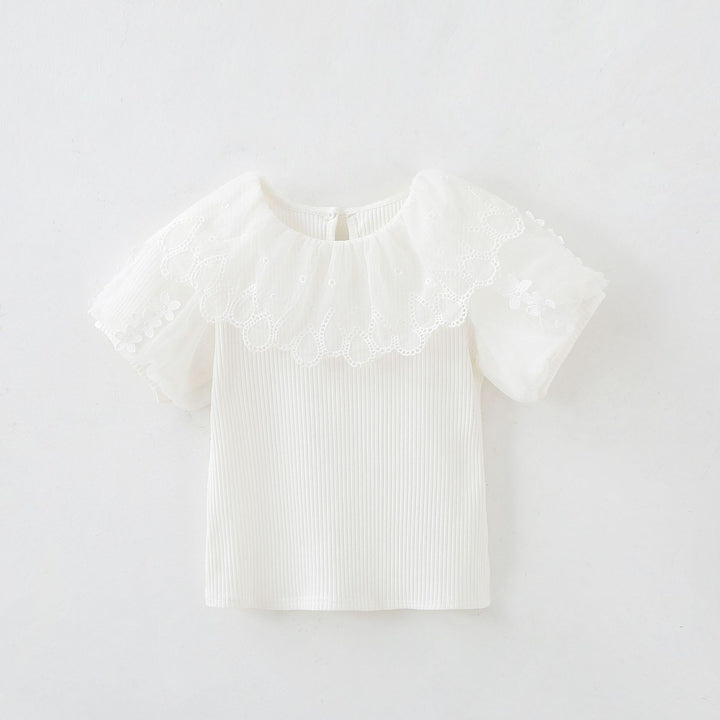 Women's blouse with crochet trim Mune Fashion