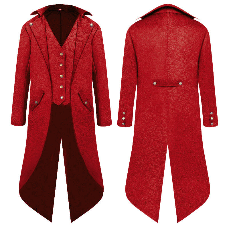 Men's tailored tailcoat with tail and integrated vest Mune Fashion