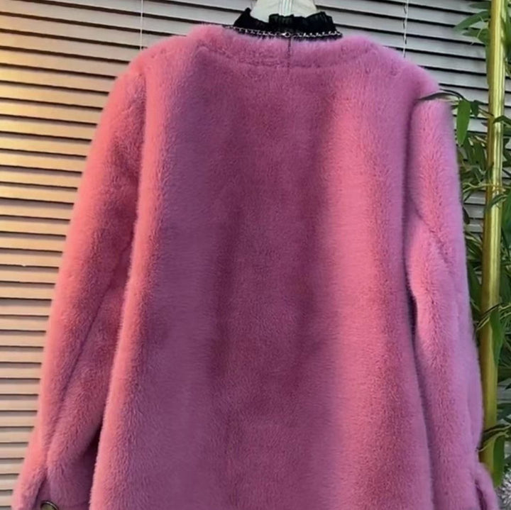 Women's Elegant Fur Jacket Mune Fashion