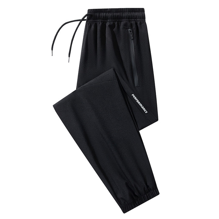 Men's Conical Performance Jogging Pants with Zipper Pockets & Elastic Waistband Mune Fashion