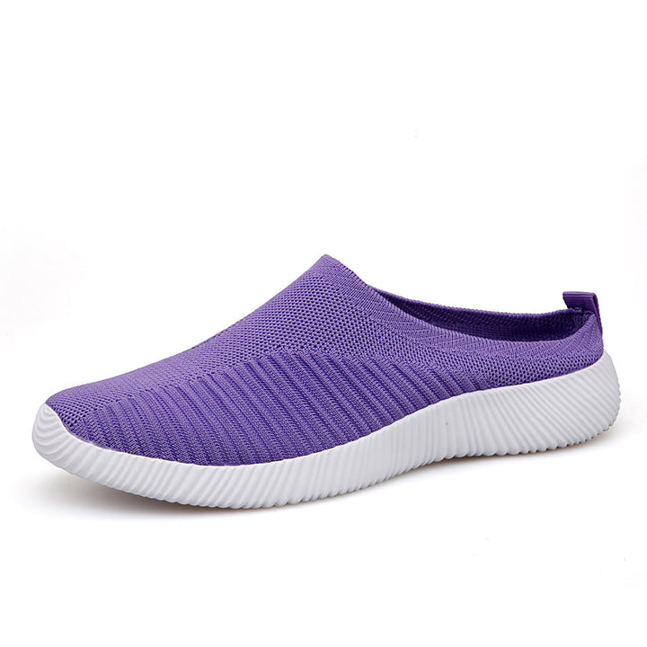 Women nan ultra-light slip-on casual shoes with seamless mesh knit, ergonomic heel tab, and flexible wave outsole Mune Fashion