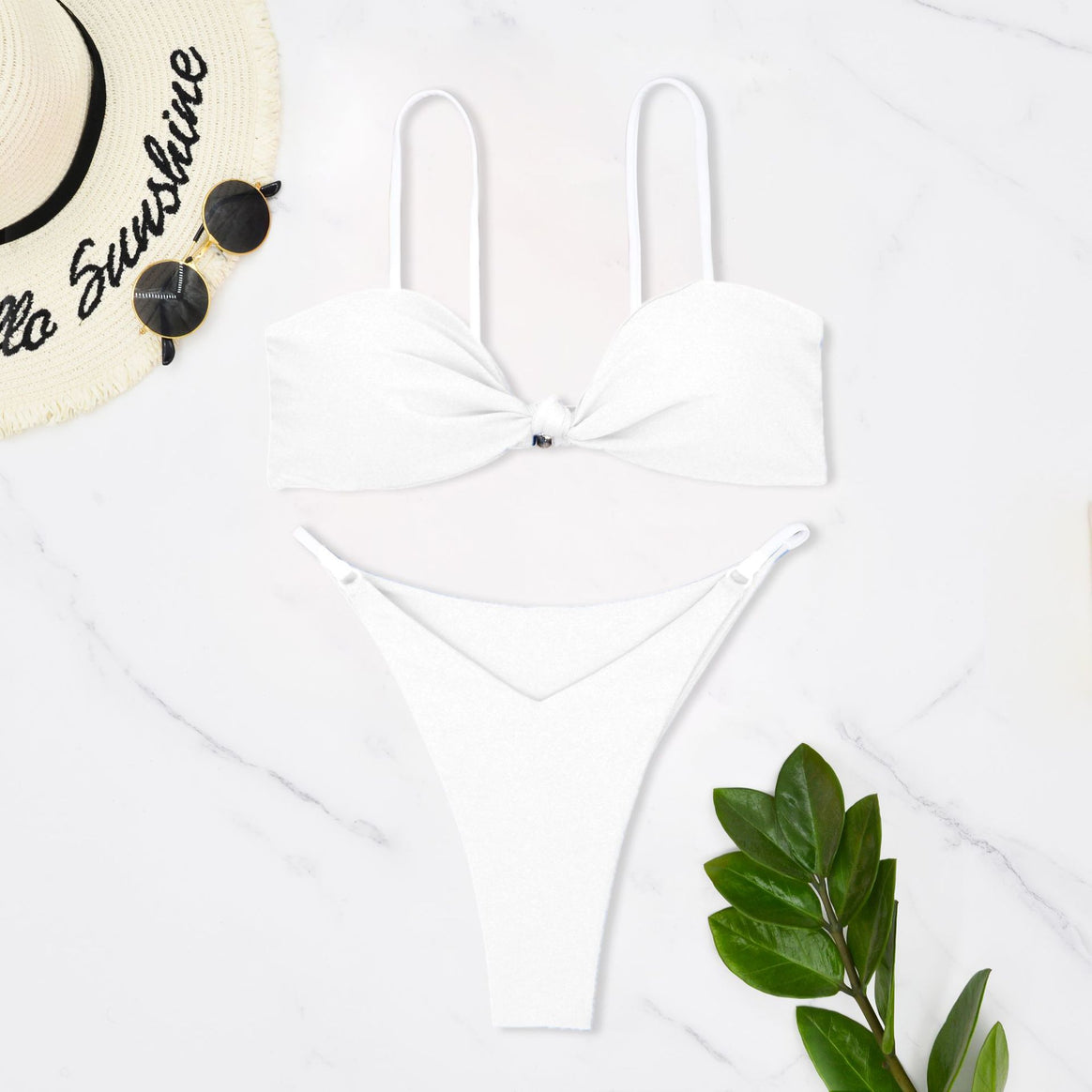 Women's bandeau bikini with trendy knot design and skin-friendly material Mune Fashion