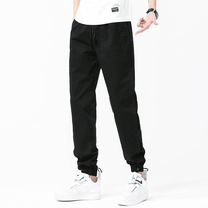 Men's Utility Jogger Pants with drawstring, elastic ankle cuffs, and relaxed fit Drune