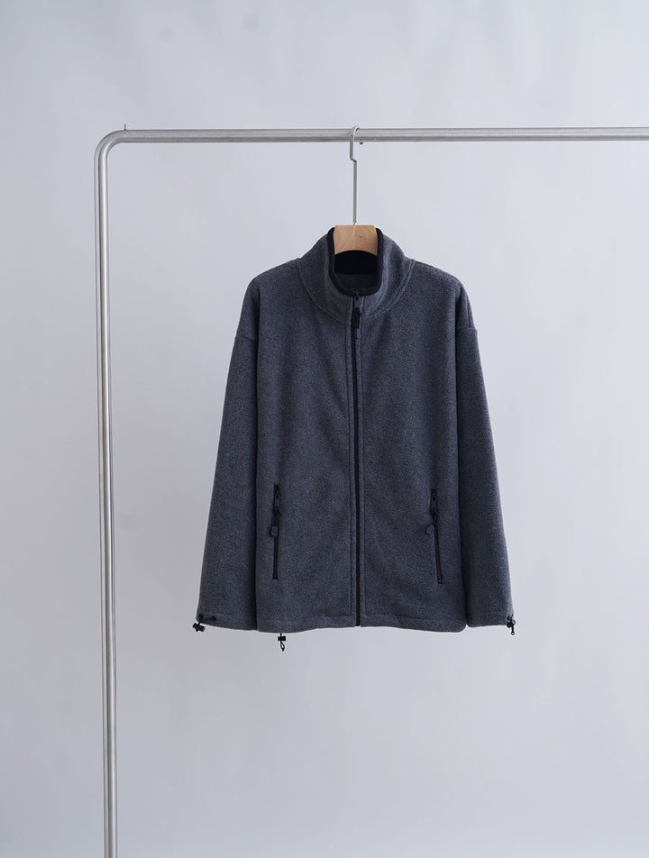 Women's Sporty Fleece Jacket with High Collar Mune Fashion