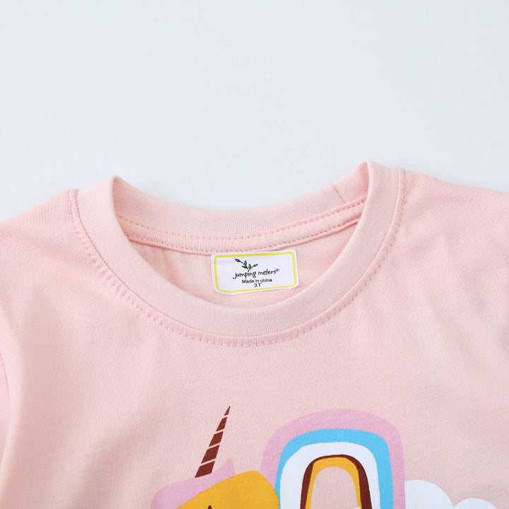 Girls T-shirt with colorful unicorn motif Mune Fashion