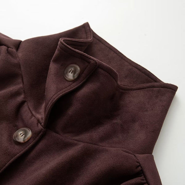Women’s short jacket in utility style with drawstring and stand-up collar Mune Fashion
