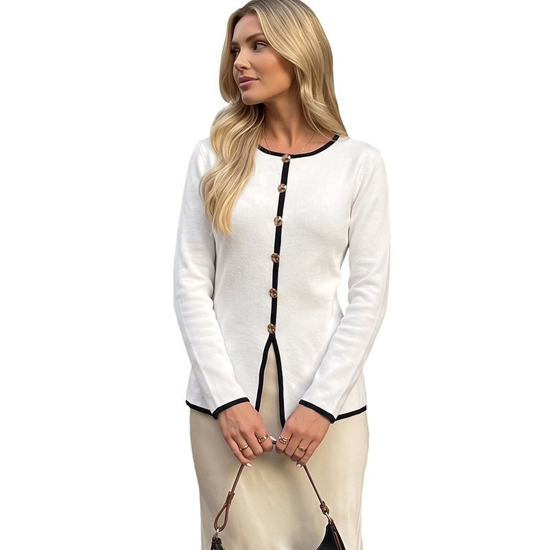 Ladies long sleeve shirt with decorative buttons Mune Fashion