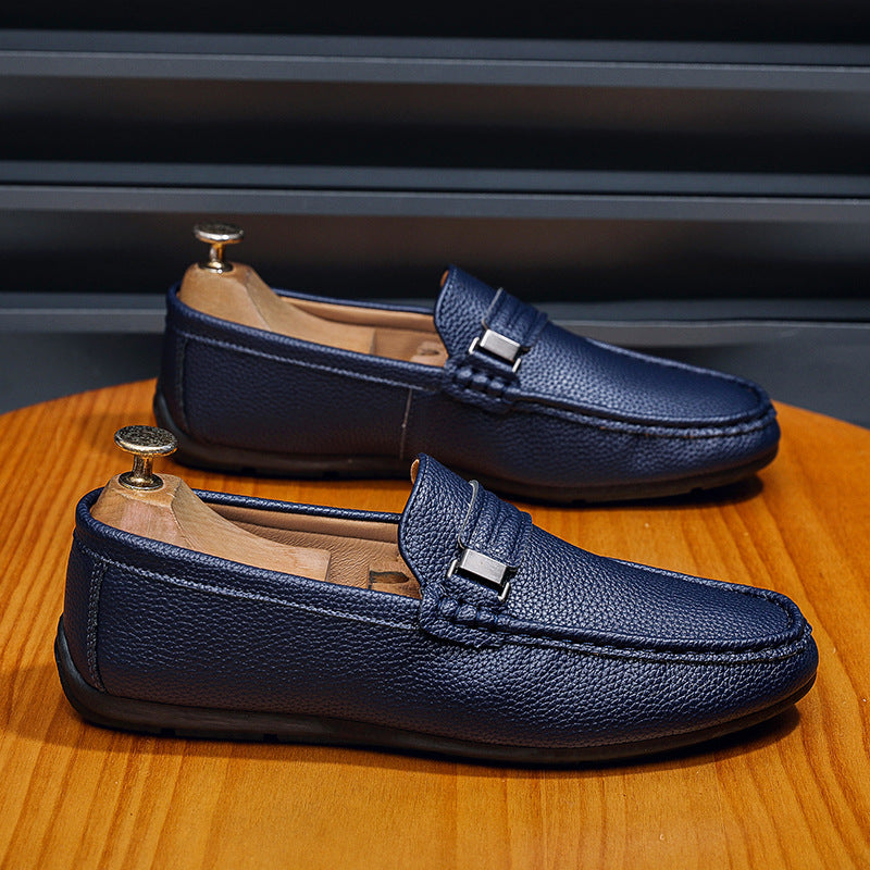 Men's Elegant Moccasins with Fashionable Accents Mune Fashion