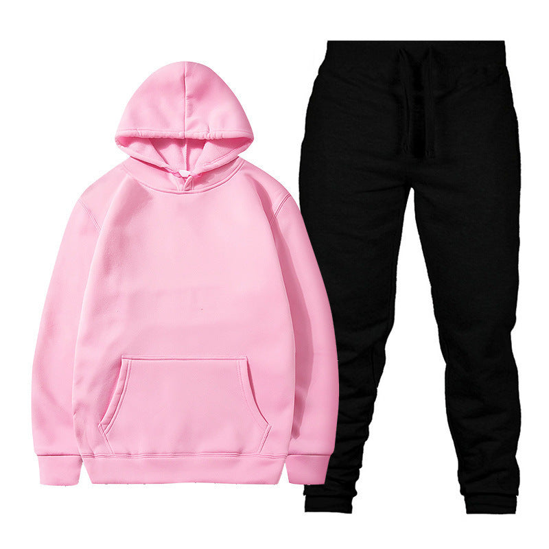 Unisex nan comfortable hoodie jogging suit set with kangaroo pocket, elastic drawstring waistband and ribbed cuffs Mune Fashion
