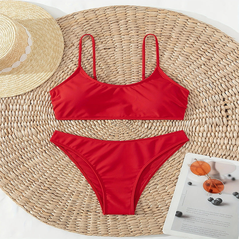 Women's bikini set with padded top and high-cut brief Mune Fashion