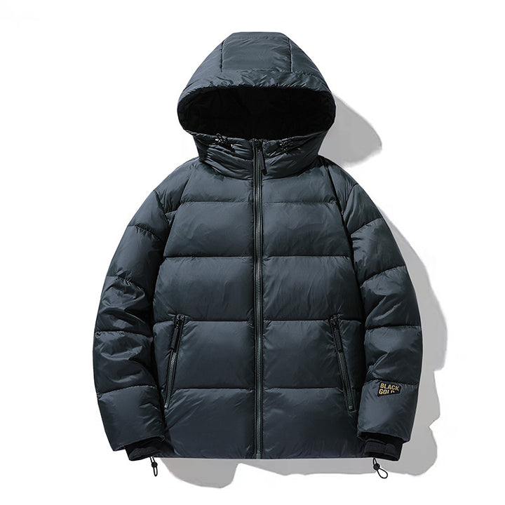 Men's Padded Hooded Jacket with Thermal Insulation and Water-Repellent Outer Material Mune Fashion