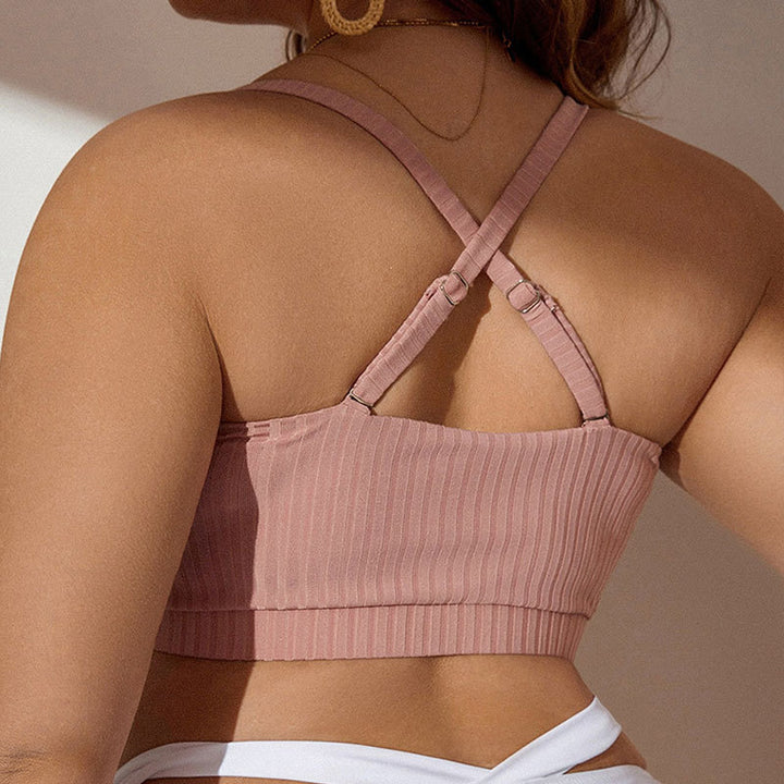 Women's bikini top with sophisticated ruffle design Mune Fashion