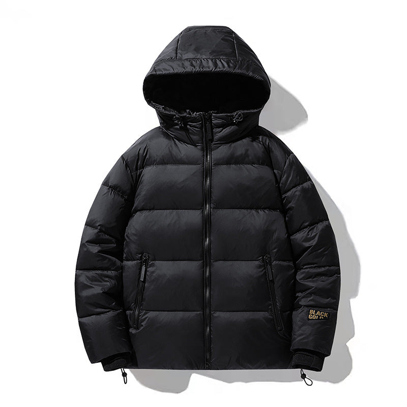 Men's Padded Hooded Jacket with Thermal Insulation and Water-Repellent Outer Material Mune Fashion