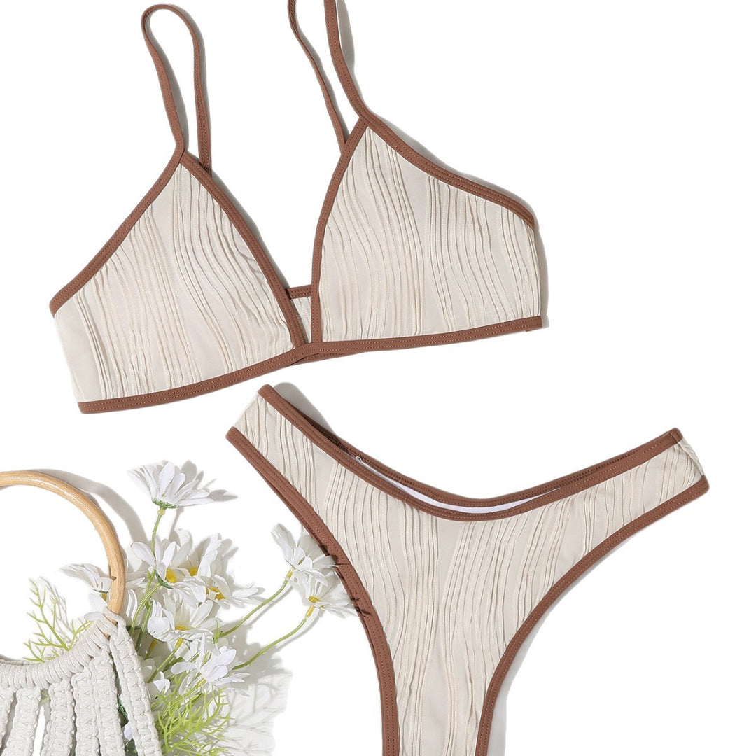 Women's triangle bikini with pleated details Mune Fashion