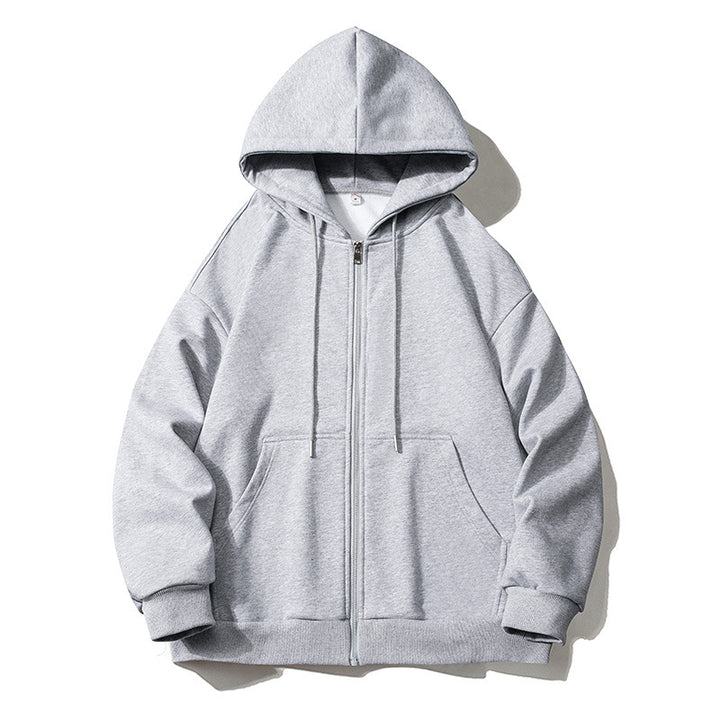 Men's hoodie zip-up jacket with full zip, oversized fit, and raglan sleeves Mune Fashion