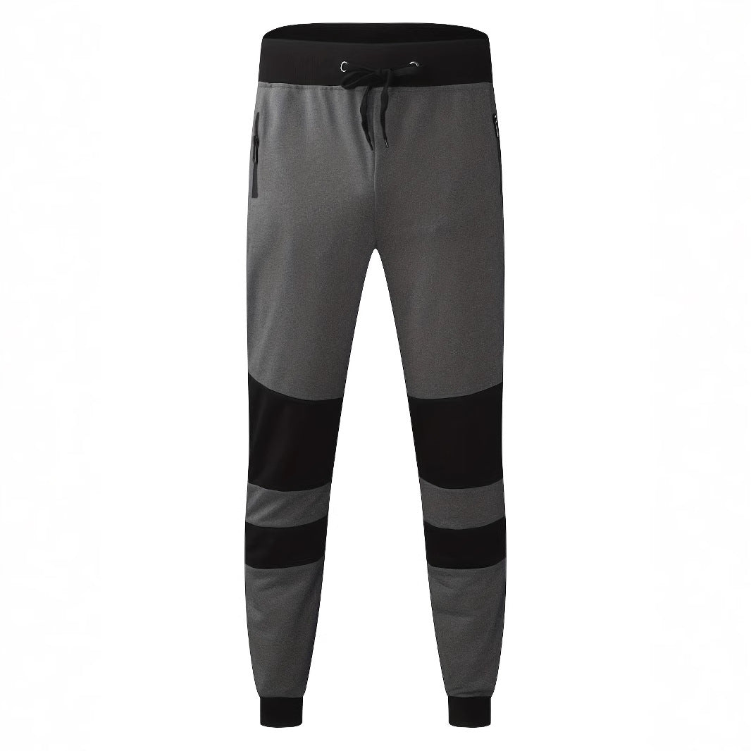 Men's slim-fit jogging pants with zip pockets, elastic comfort waistband, and reinforced knee panels Mune Fashion