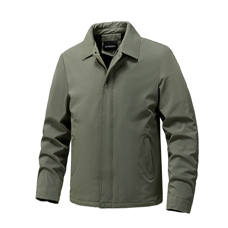 Men's transitional jacket with high collar and elastic cuffs Mune Fashion