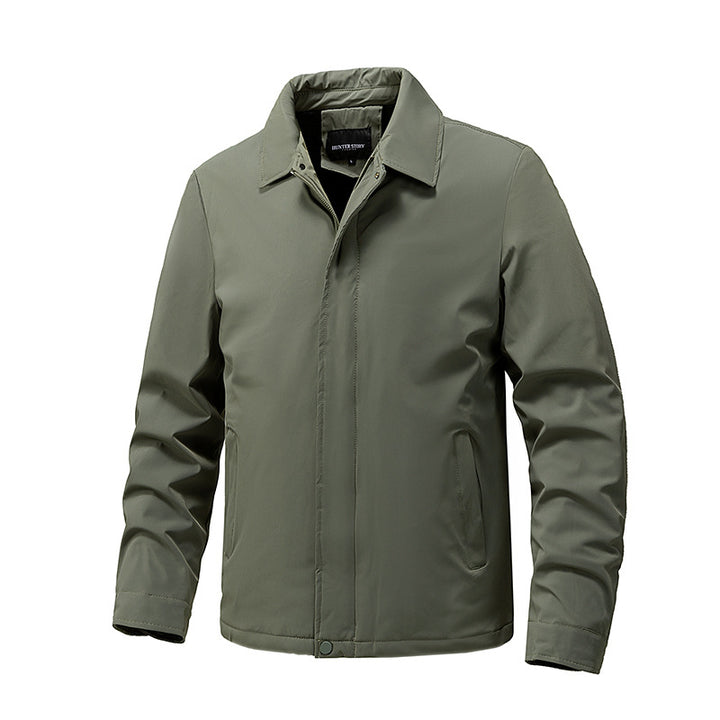 Men's transitional jacket with high collar and elastic cuffs Mune Fashion