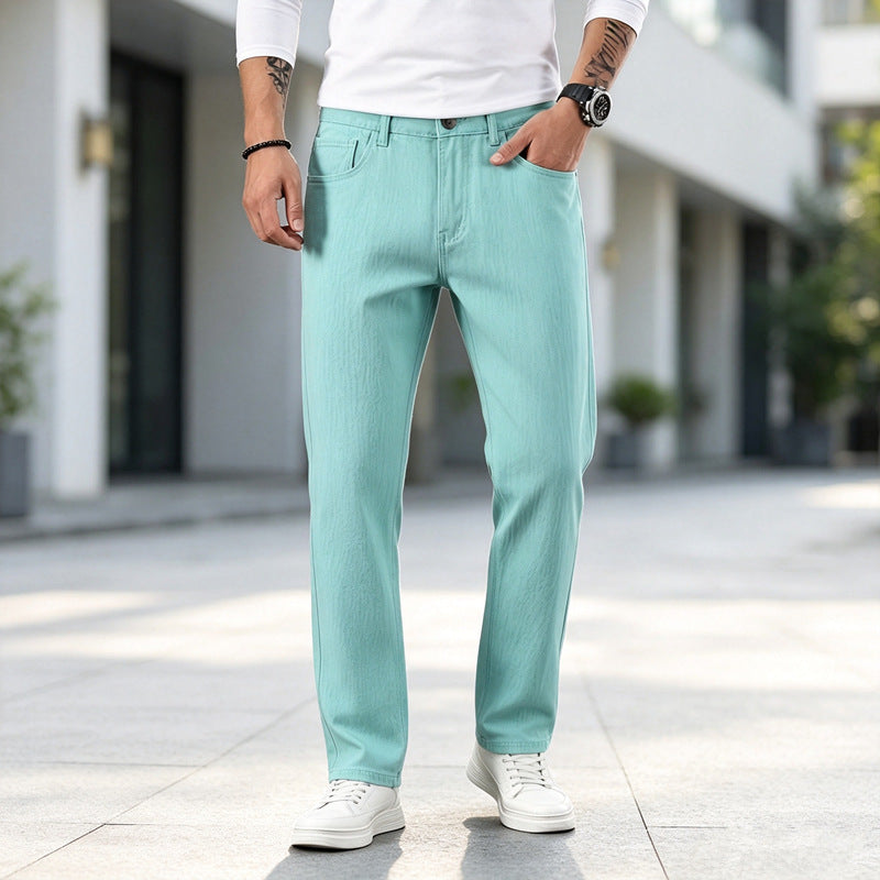 Men's Casual High-Waist Jeans in Modern Cut Mune Fashion