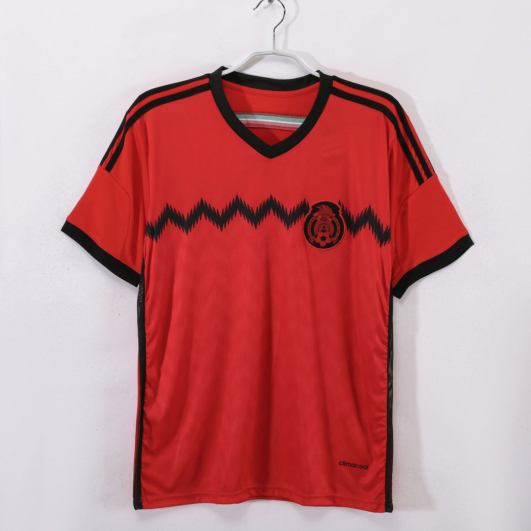 Unisex nan vintage-inspired football shirt with polo collar and large-scale Aztec motif Mune Fashion