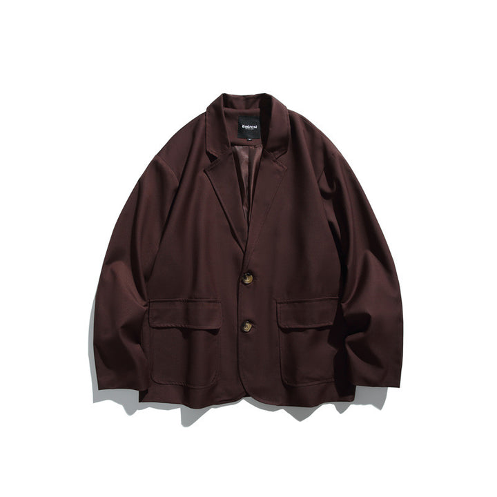 Men's Oversized Jacket made of draping twill with patch pockets Mune Fashion