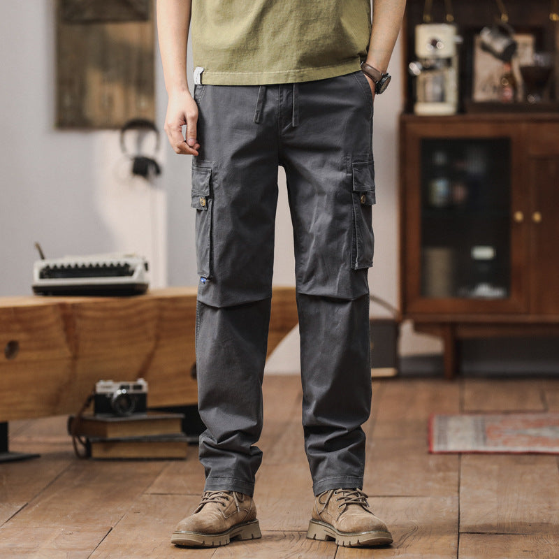 Herren Cargohose im Workwear‑Look mit verstärkten Kniepaneelen und Kordelbund Mune Fashion