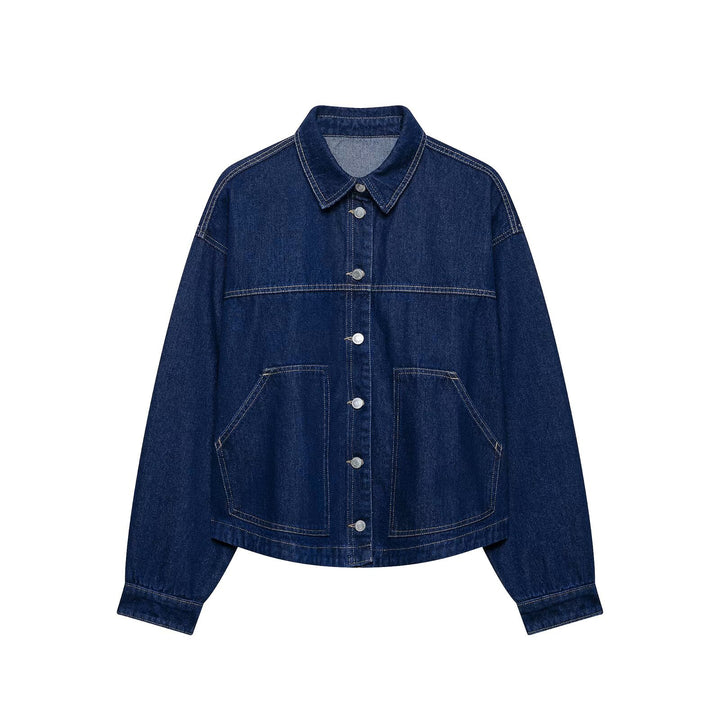 Women's Oversize Worker Jacket made of Cotton Twill Mune Fashion