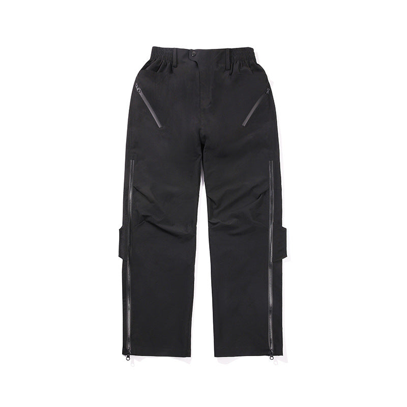 Men's Multifunctional Tech Cargo Pants with Side Zippers, Elastic Waistband and Tactical Flap Pockets Mune Fashion