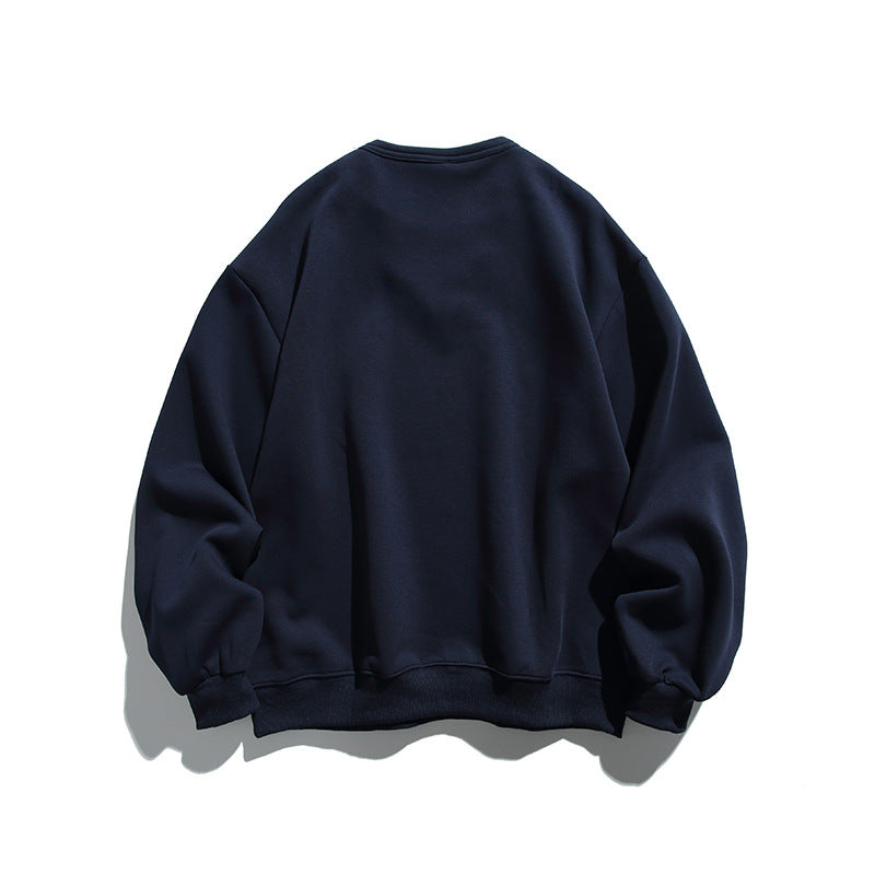 Unisex Oversize Sweatshirt with Layered Collar, Soft Fleece and Statement Print Mune Fashion