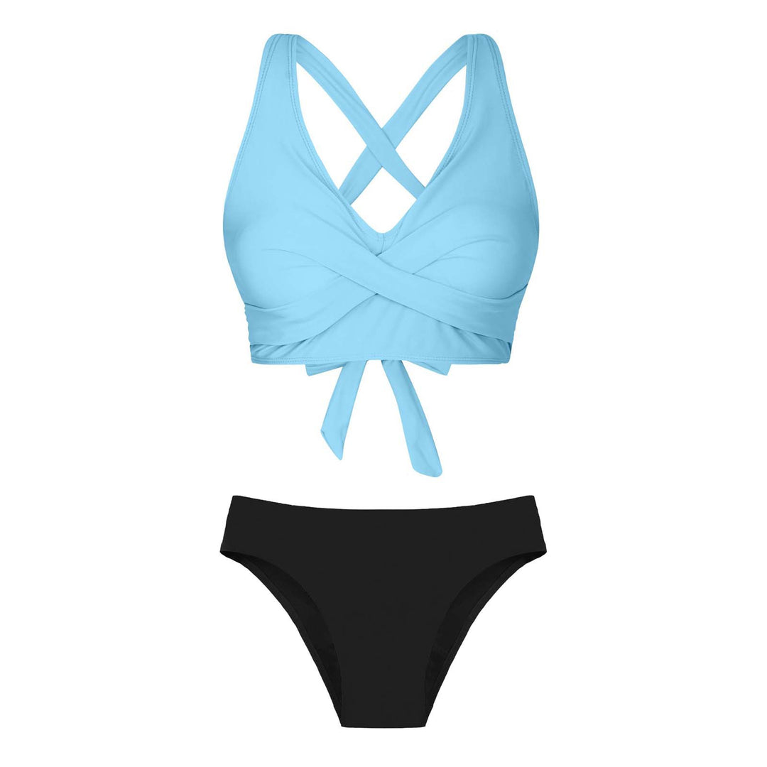 Women's Two-Piece Swimsuit with Floral Design Mune Fashion